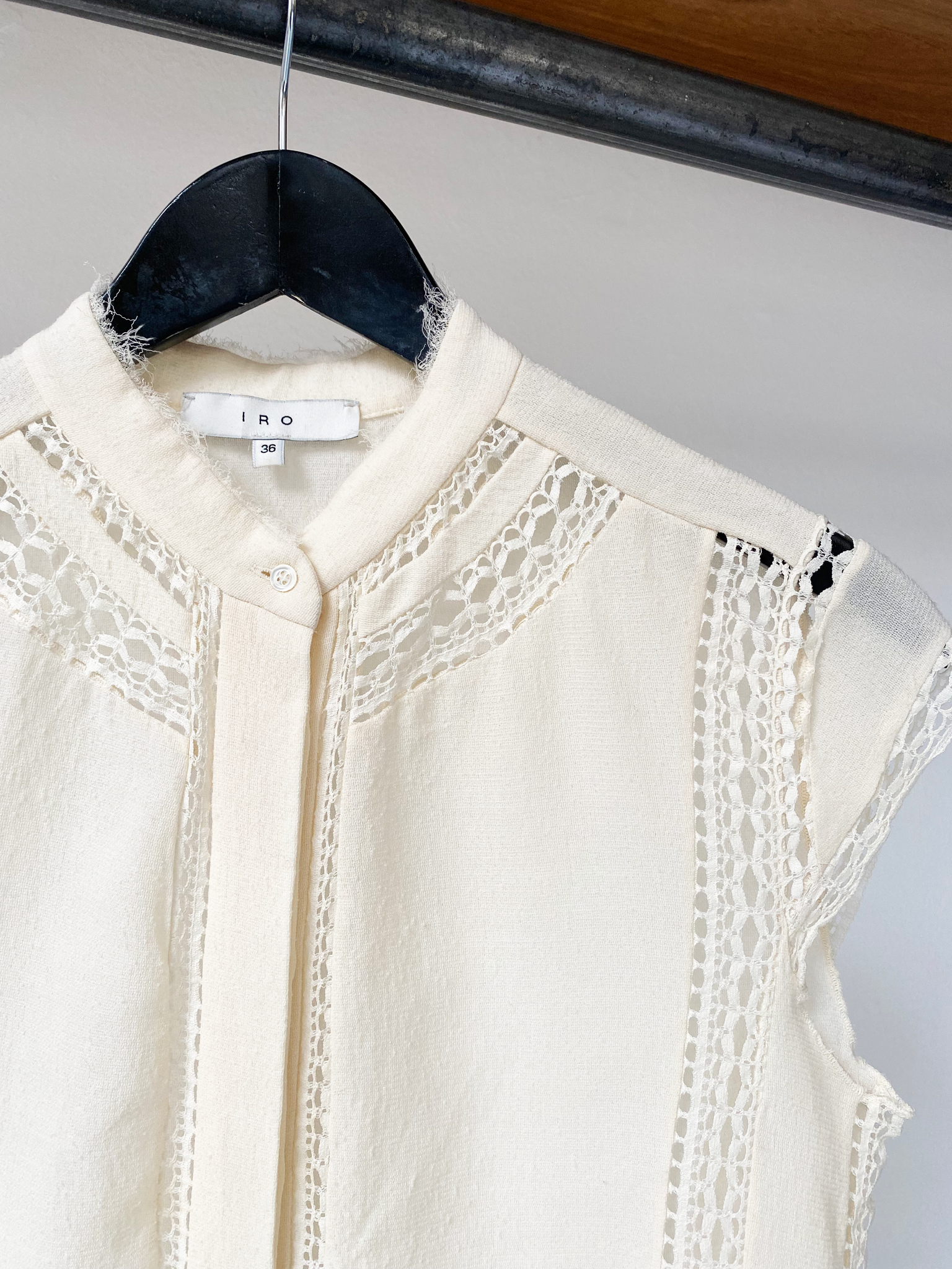 IRO silk-wool embroidered shirt size 36