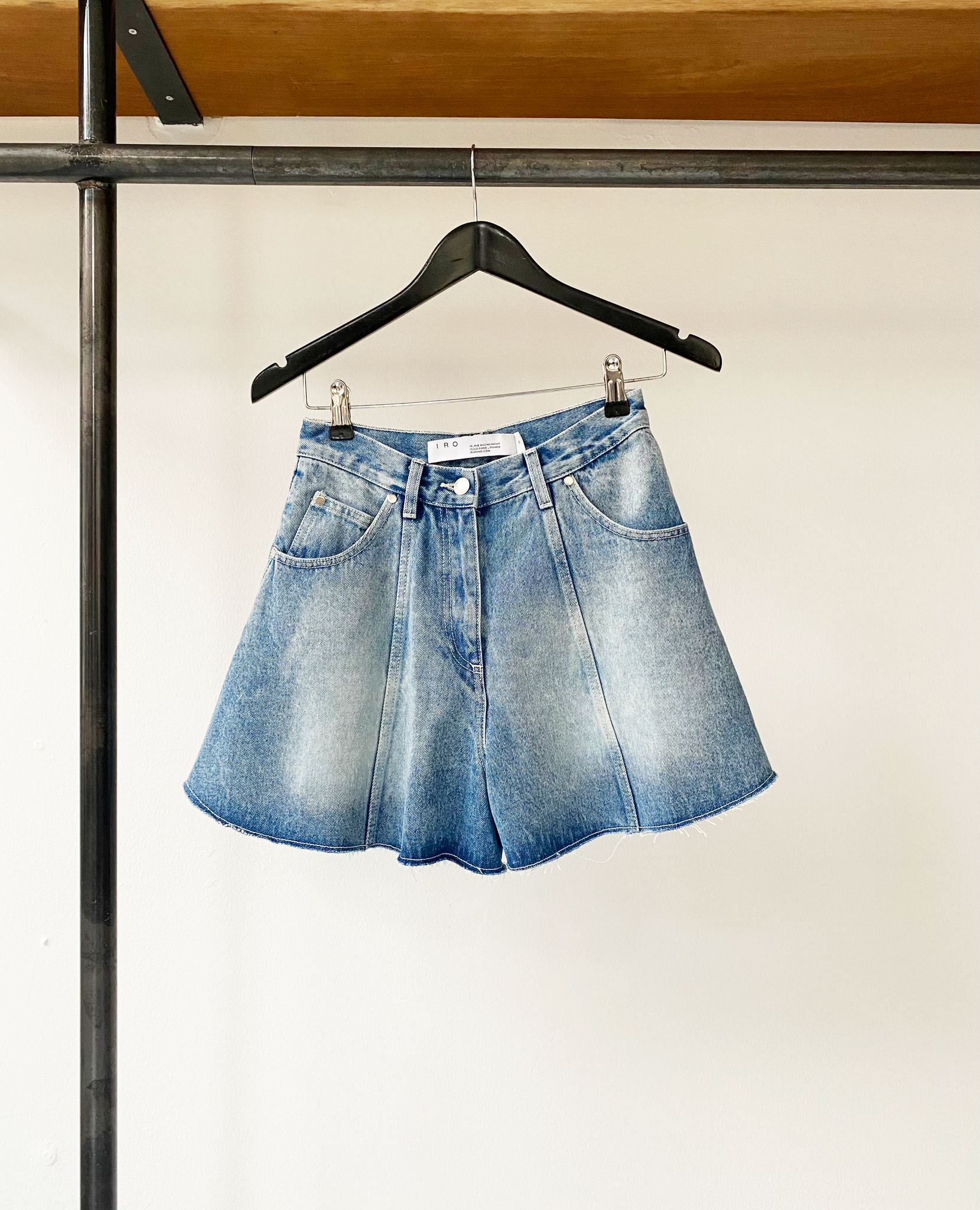 IRO rajo denim wide skirt size 36