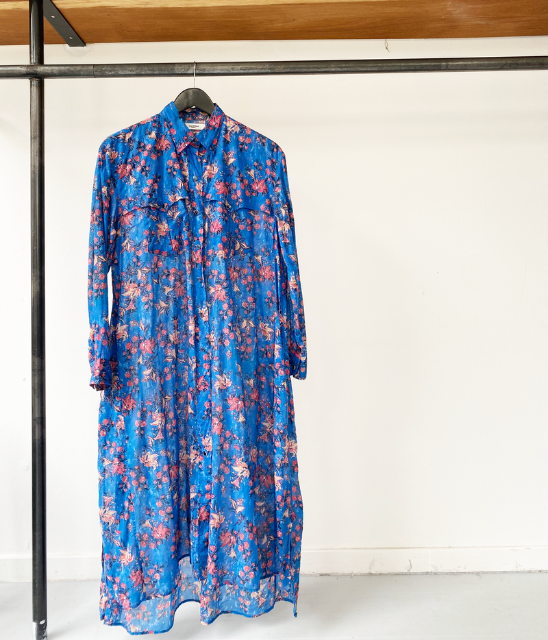 Isabel Marant Étoile blue floral eliane dress size fr36