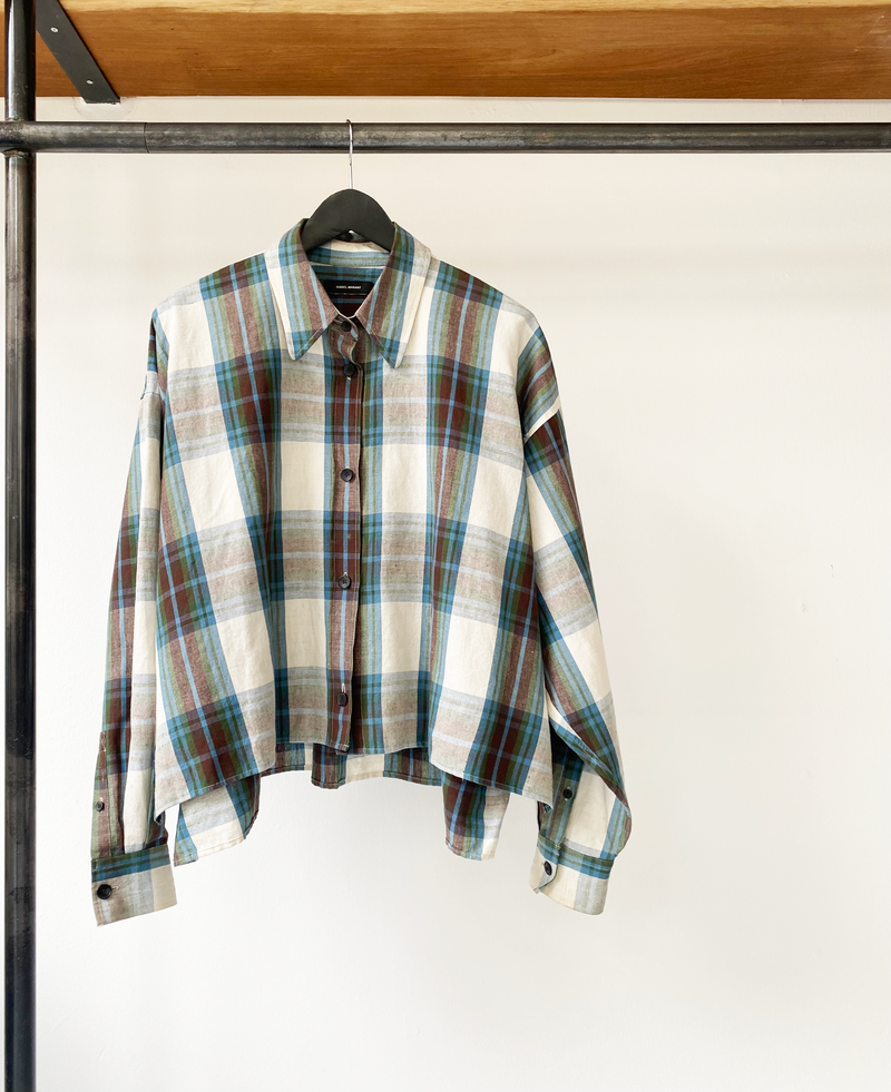 Isabel Marant checked loose fit shirt size 40