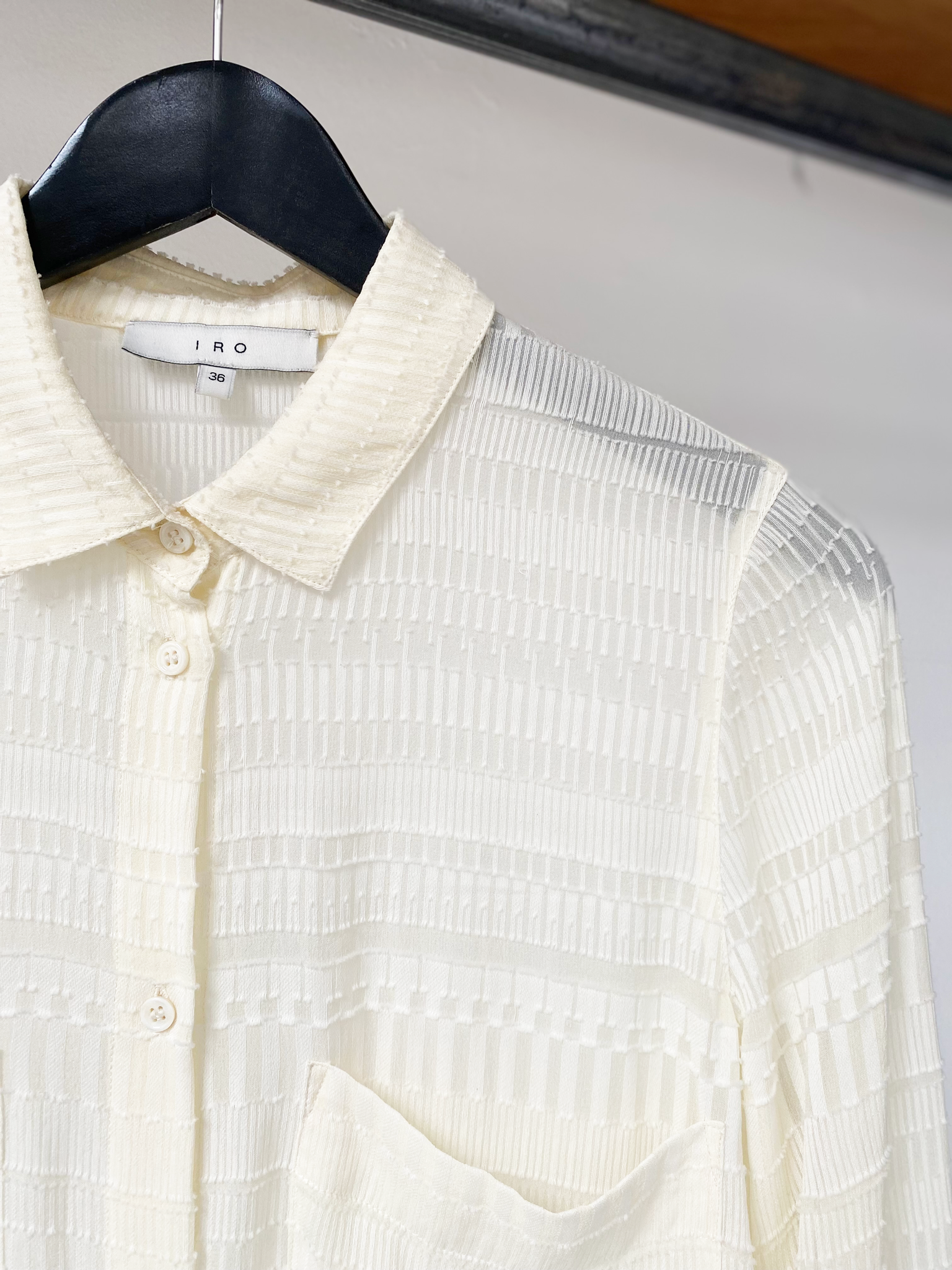 IRO silk textured shirt size 36