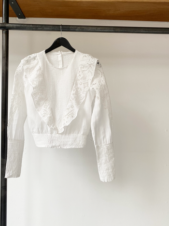 Isabel Marant ramie embroidered top size 1