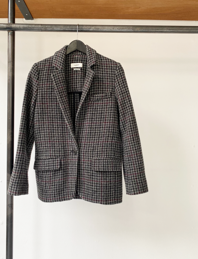 Isabel Marant Étoile wool blend checked jacket size 34