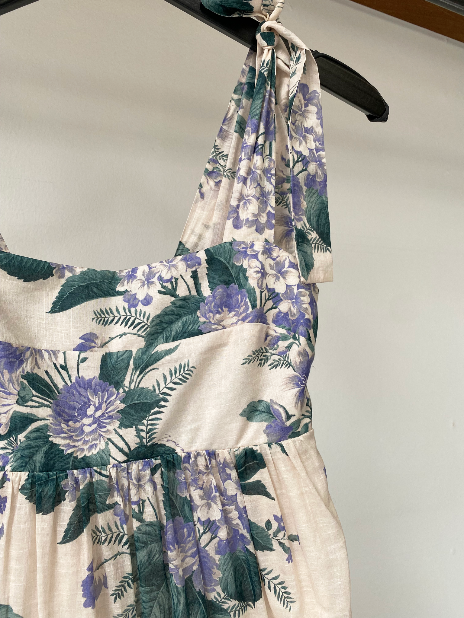 Zimmermann cotton floral print dress size 1