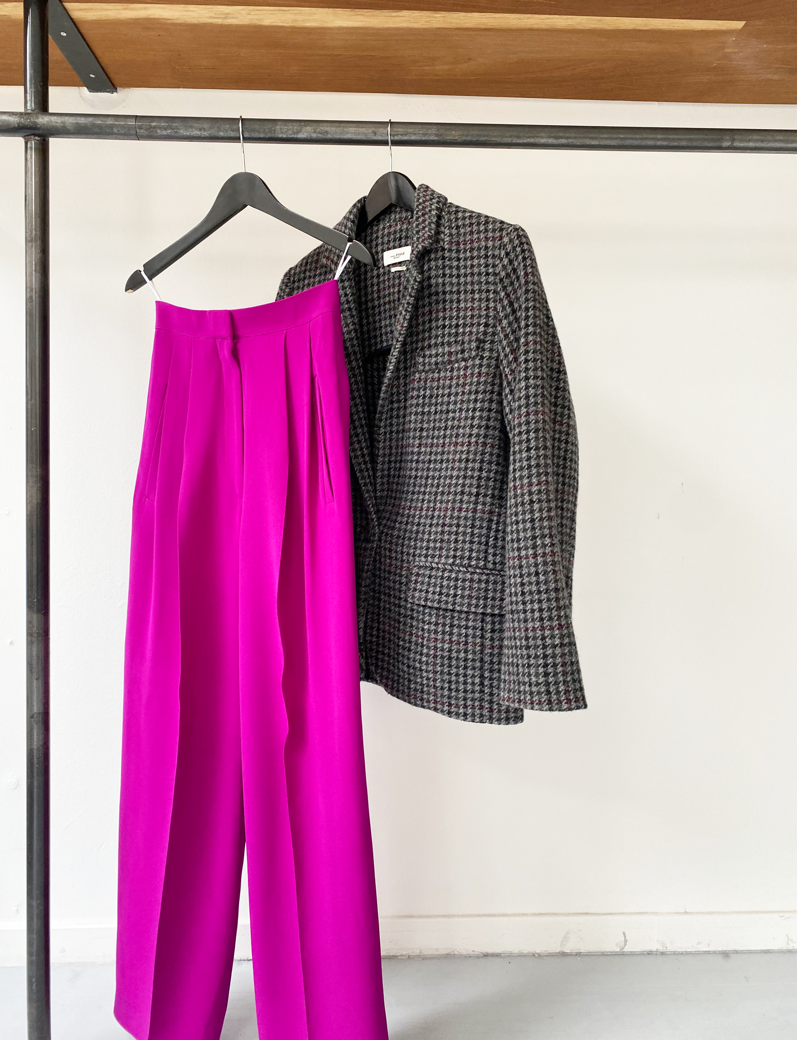 Isabel Marant Étoile wool blend checked jacket size 34