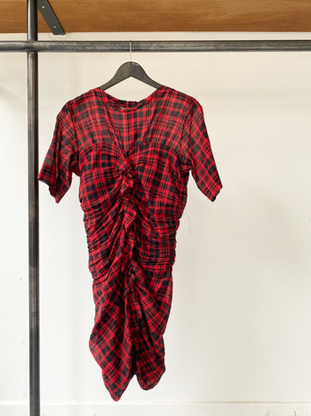 Isabel Marant Étoile cotton checkered dress size fr42