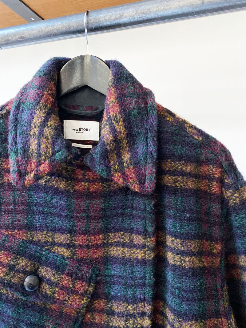 Isabel Marant Étoile wool checked coat size 38