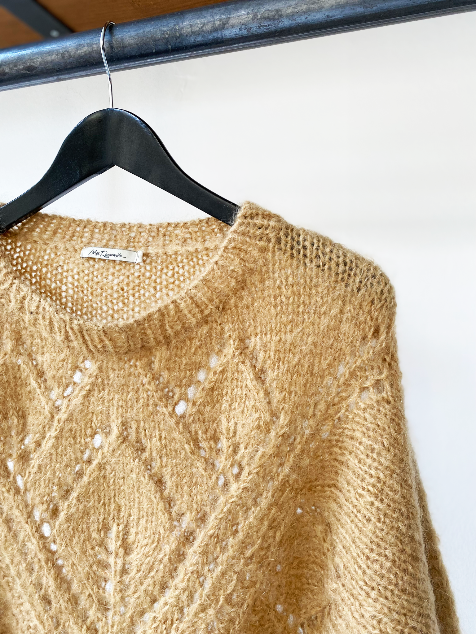 Mes Demoiselles camel mohair knit size 1