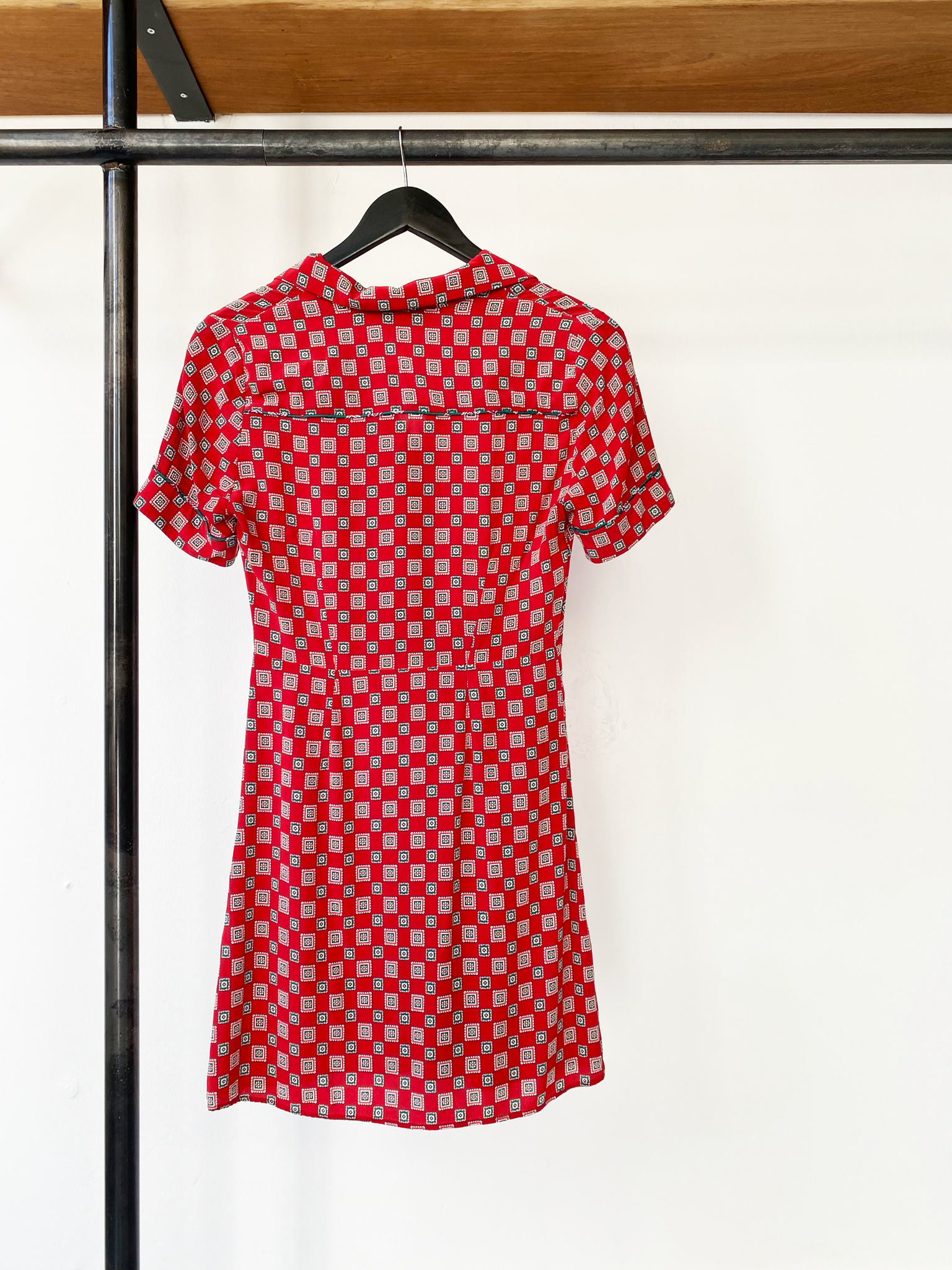 Sandro silk pattern dress size 36