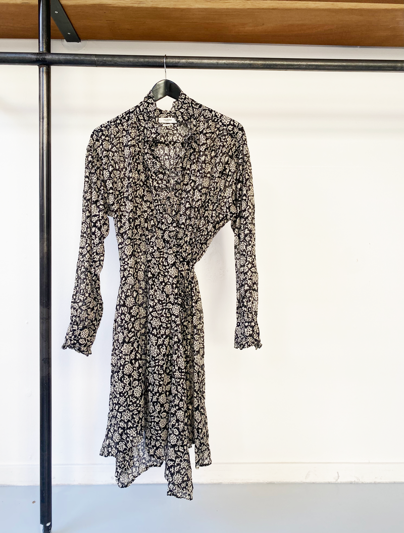 Isabel Marant Étoile floral pattern wrap dress size fr42