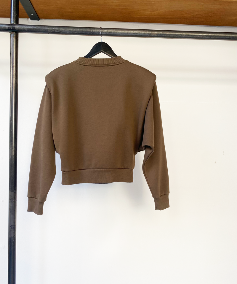 RÓHE shoulder pad sweatshirt size 34