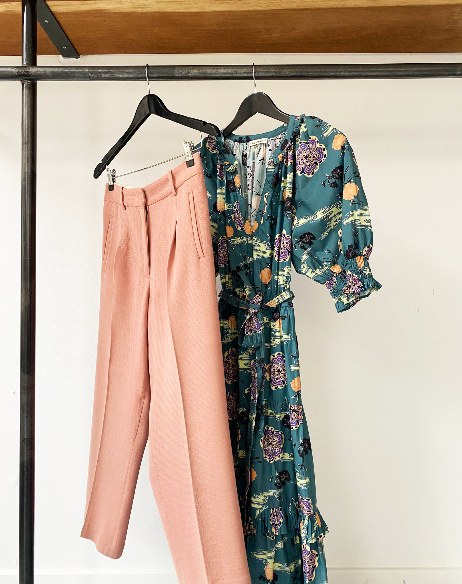 Ulla Johnson petrol floral maxi dress size 6