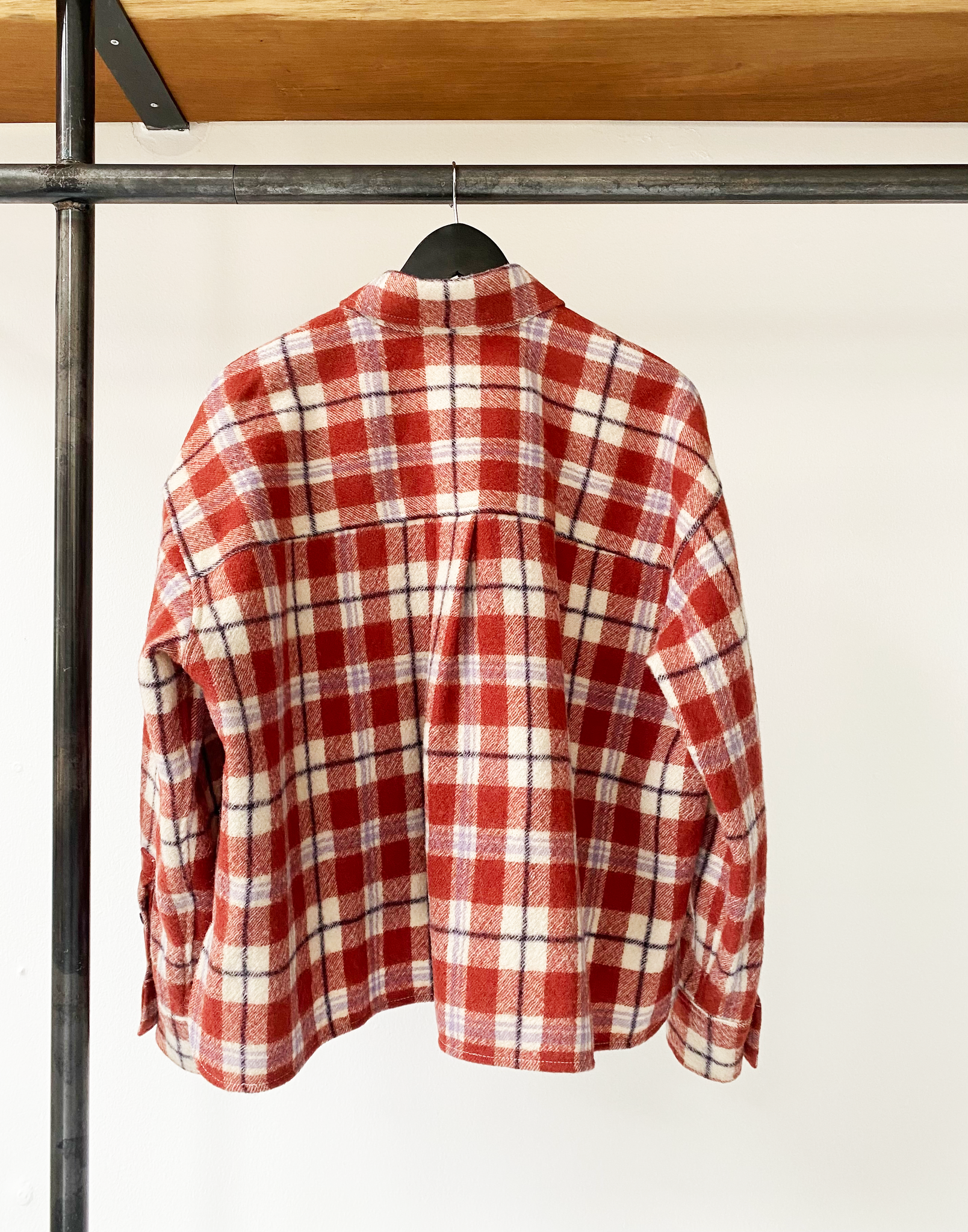 Isabel Marant wool wide check print shirt size fr38