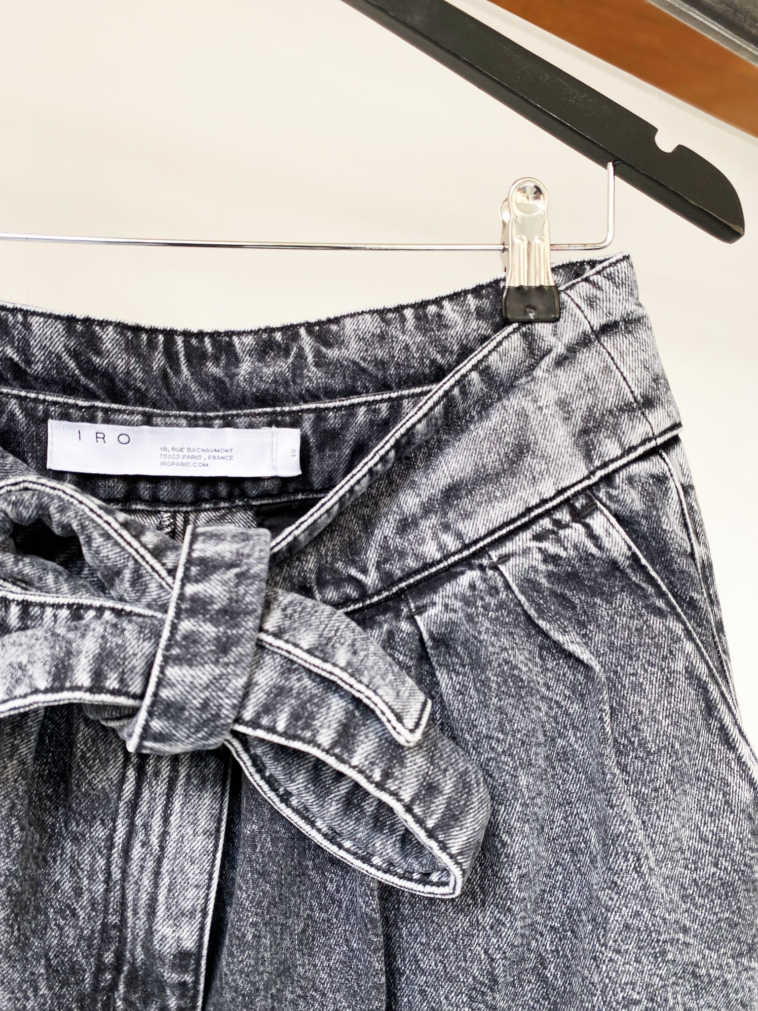 IRO belted mom jeans size 40