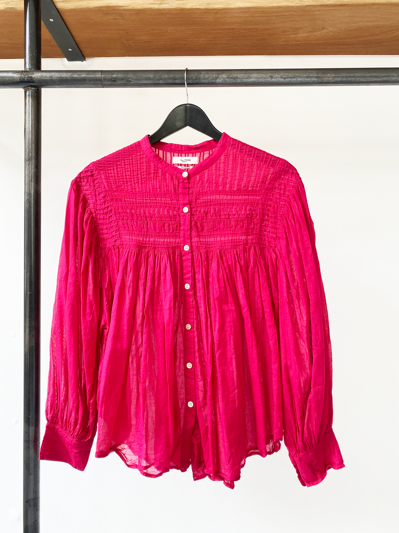 Isabel Marant Étoile pink plalia cotton top size 36