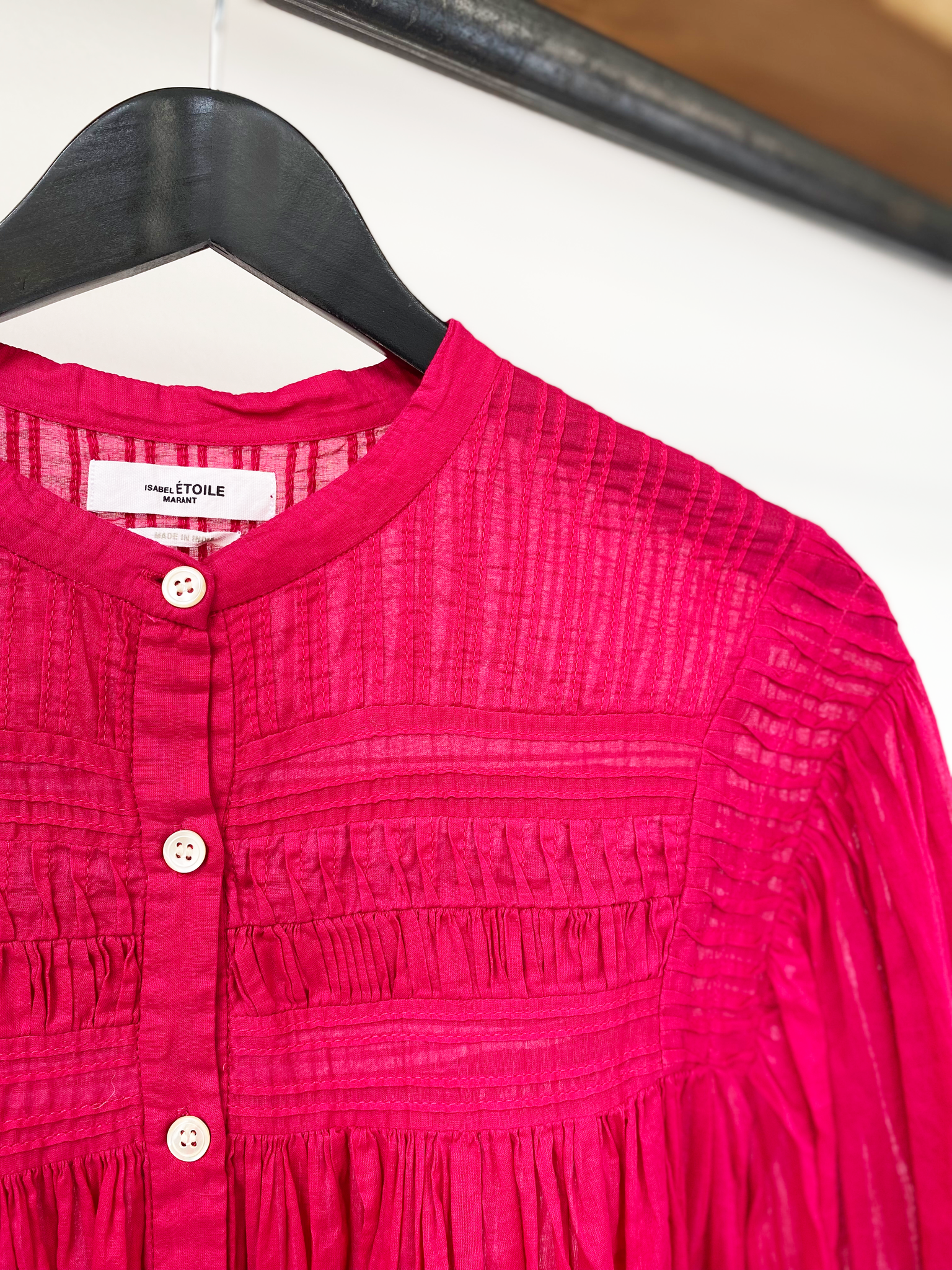 Isabel Marant Étoile pink plalia cotton top size 36