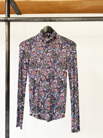 Isabel Marant semi-transparent floral print top size 34