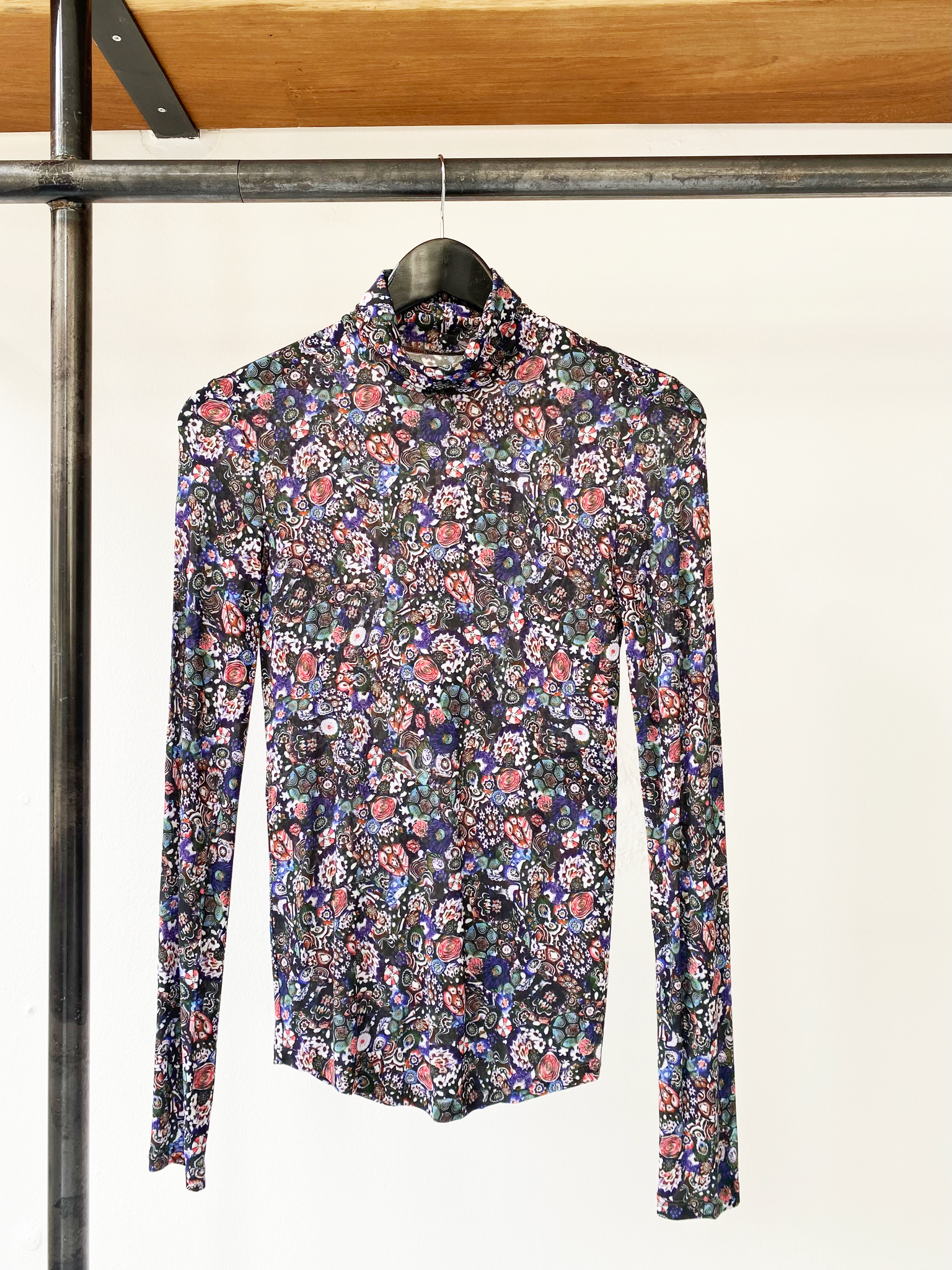 Isabel Marant semi-transparent floral print top size 34