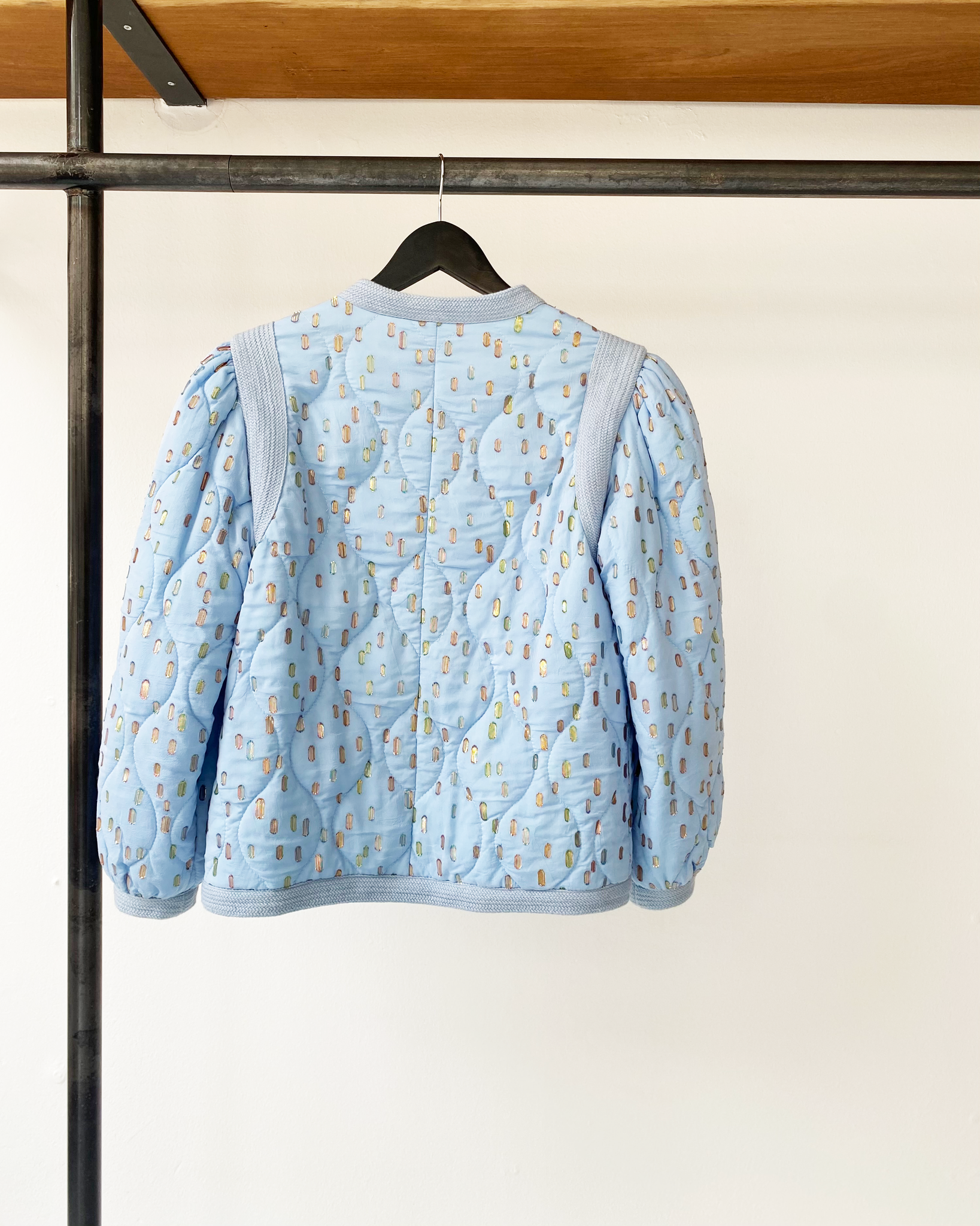 Antik Batik quilted mettalized jacket size XS