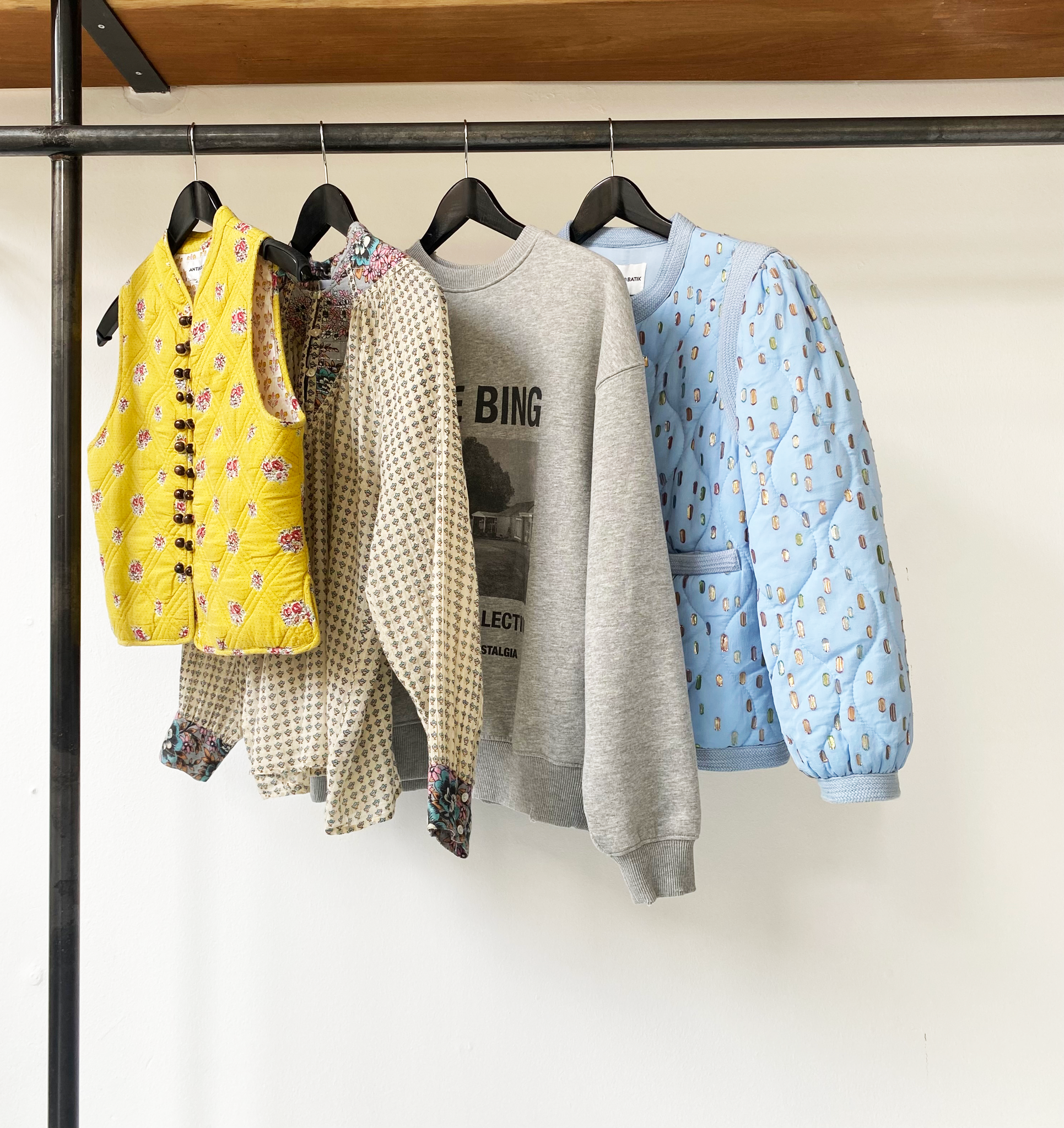 Antik Batik quilted mettalized jacket size XS