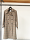 Sandro Paris checked trench coat size 36