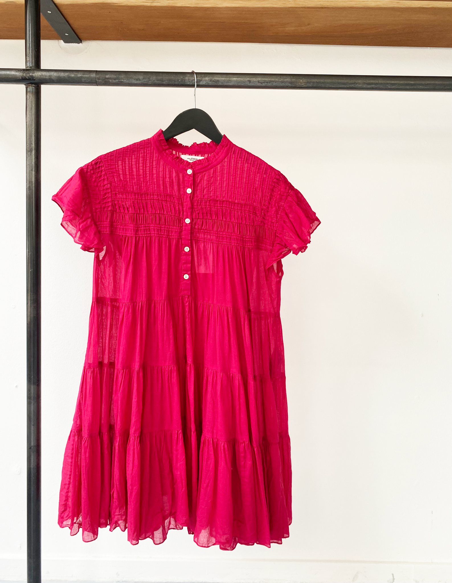 Isabel Marant Étoile raspberry cotton dress size 38