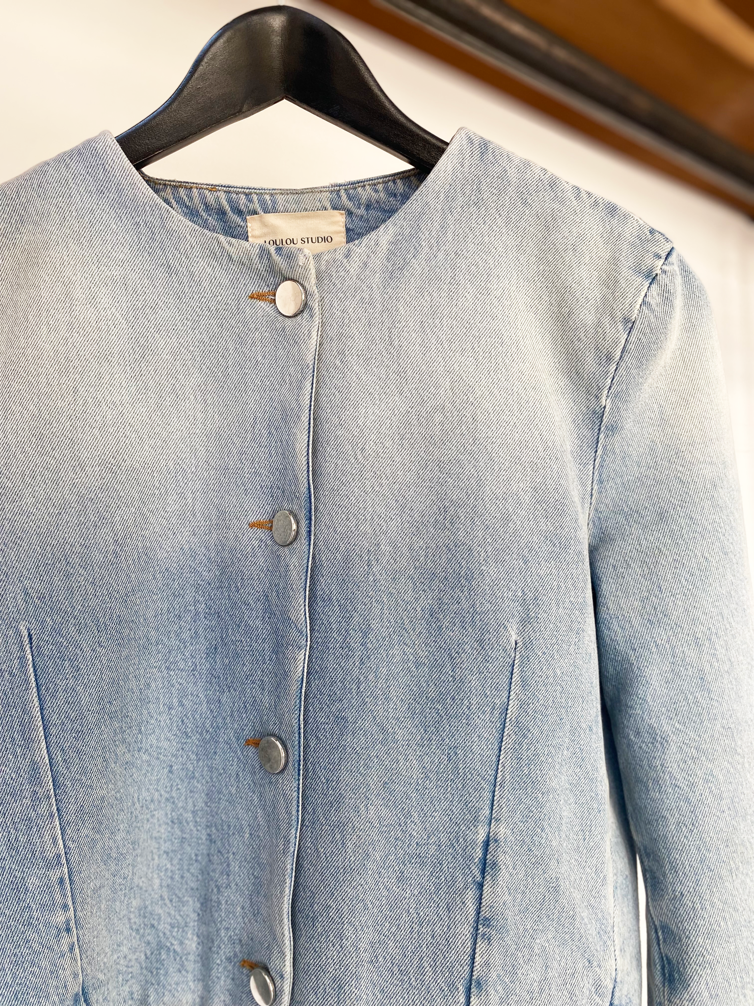 LouLou Studio cotton denim jacket size S