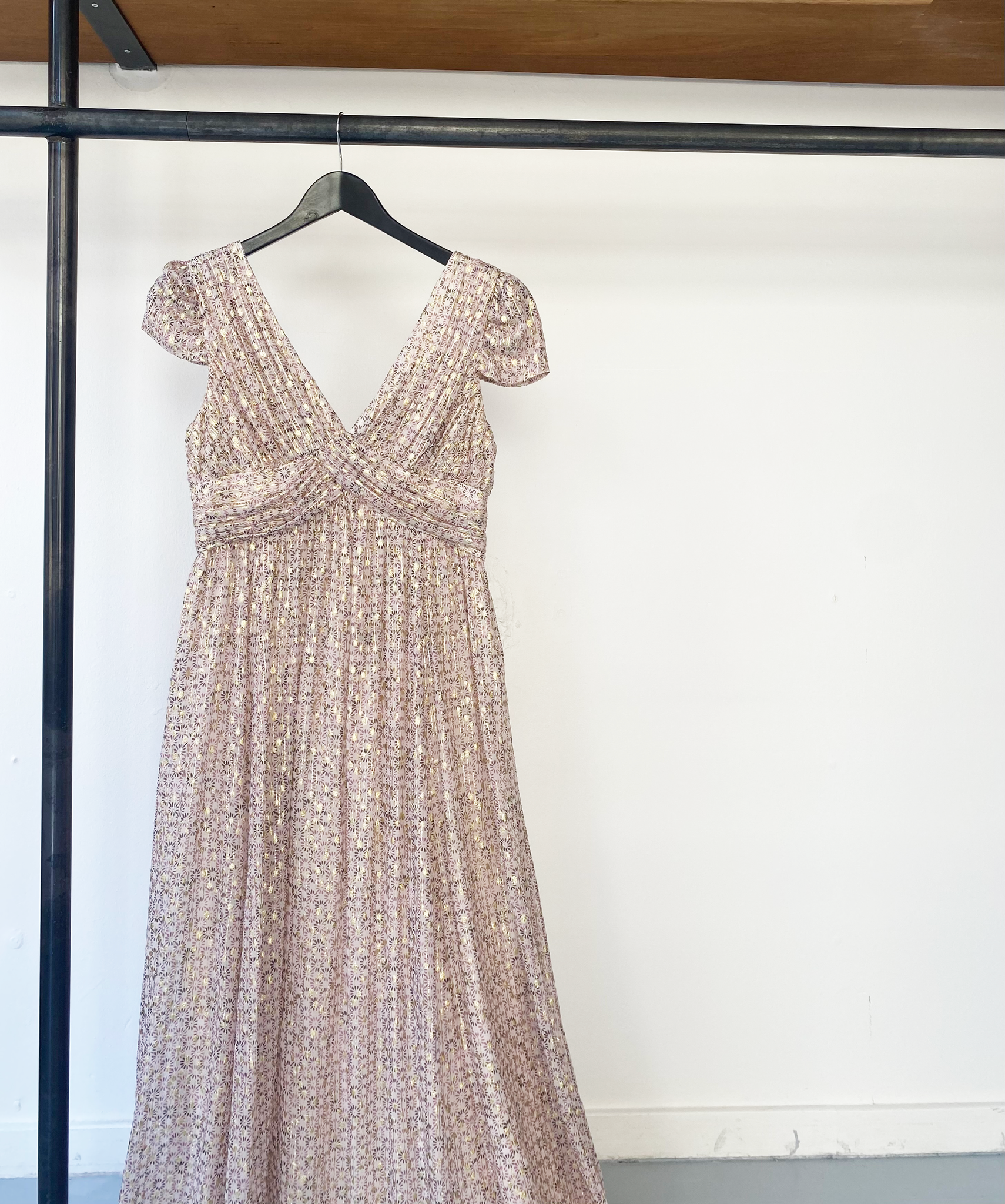 Paul&Joe silk metalized dress size 38