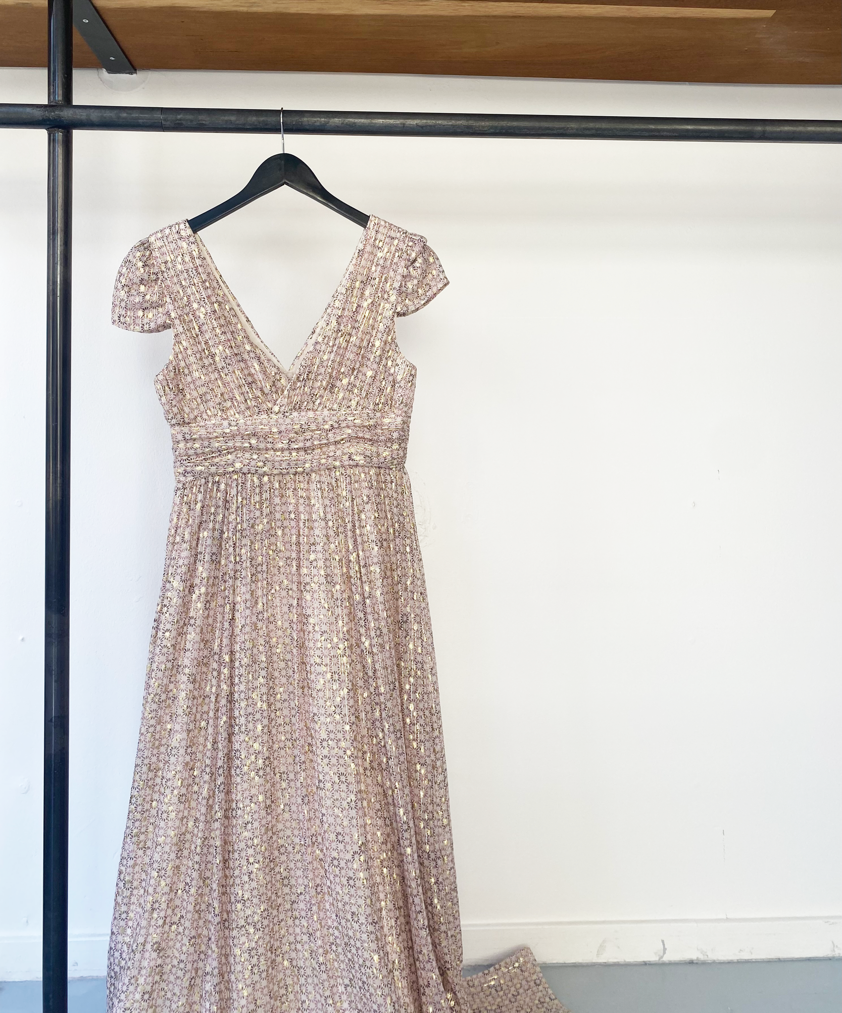 Paul&Joe silk metalized dress size 38