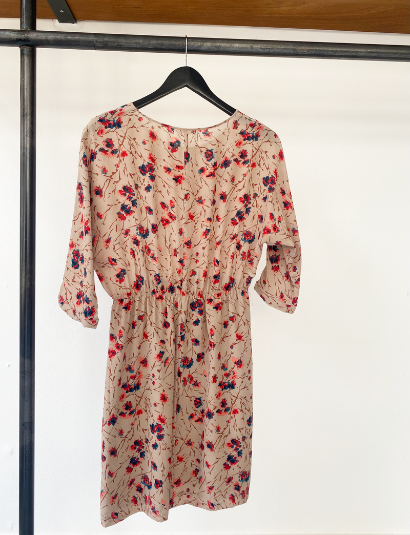 Masscob silk floral dress size M