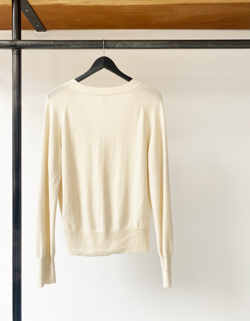 extreme cashmere off-white cardigan one size