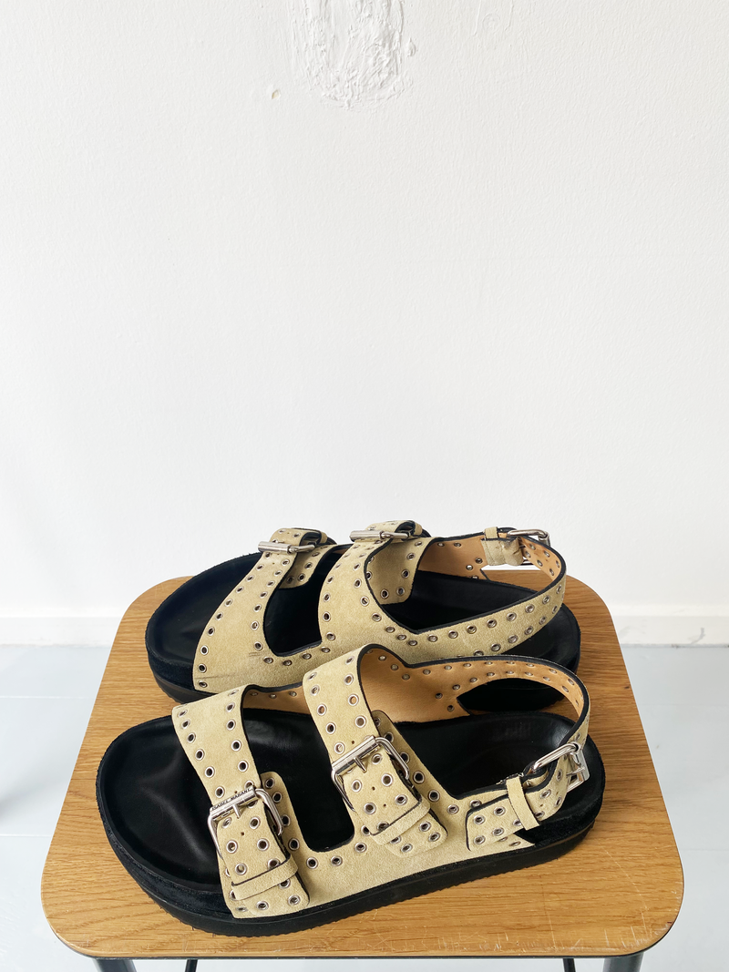 Isabel Marant ecru calf leather sandals size 41