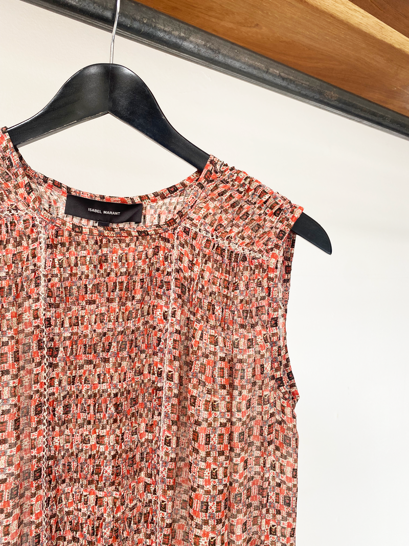 Isabel Marant graphic print top size 38