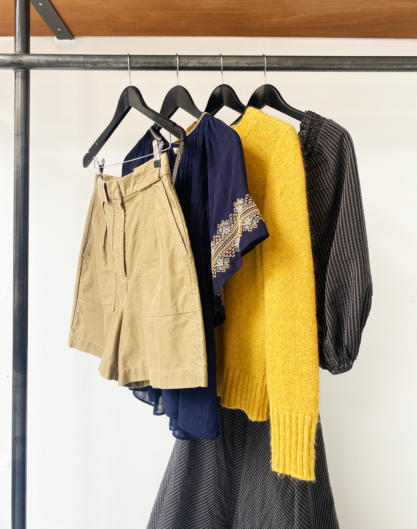 Maje mustard mohair knit size 1