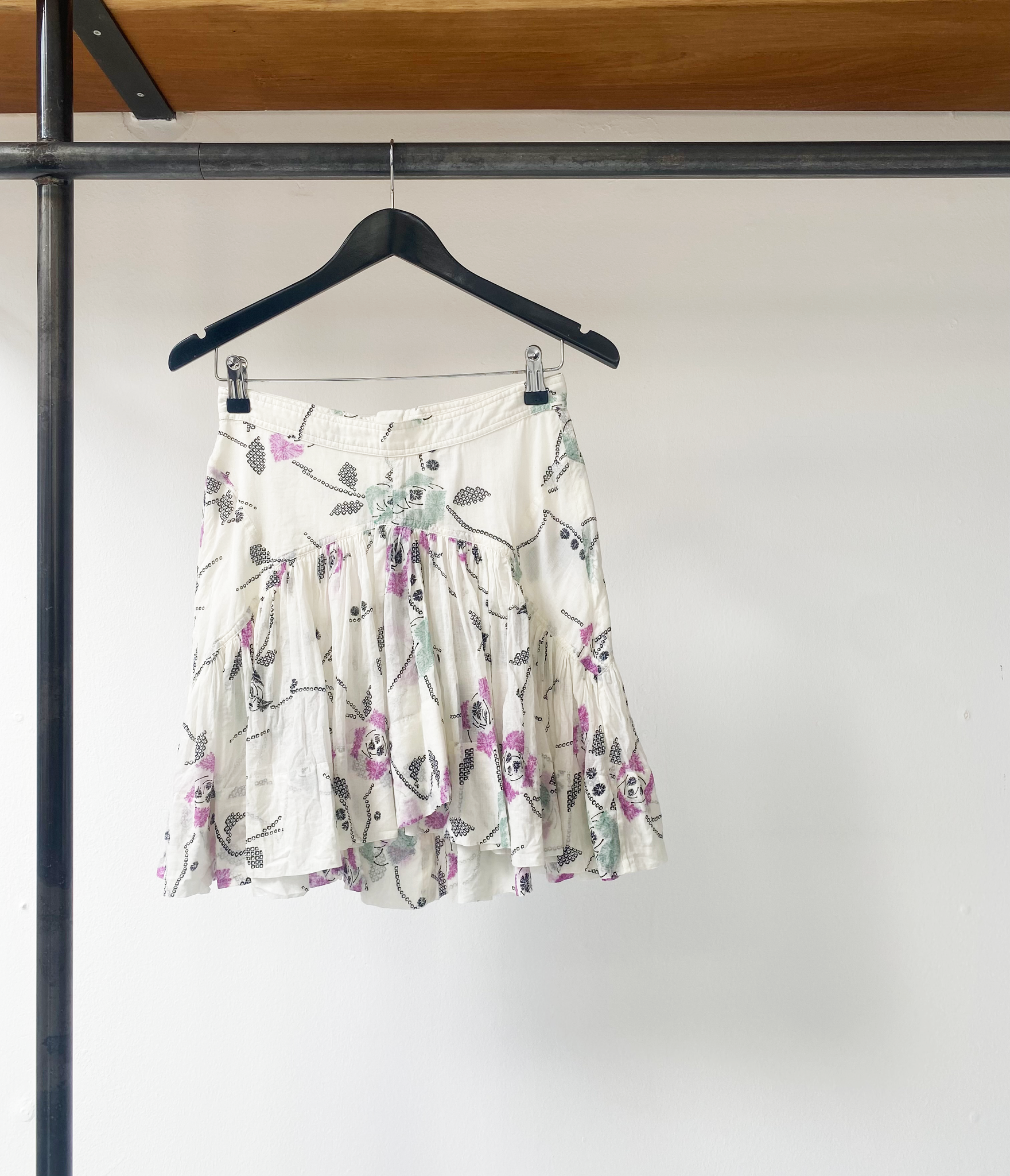 Isabel Marant Étoile pattern pleated skirt size 38