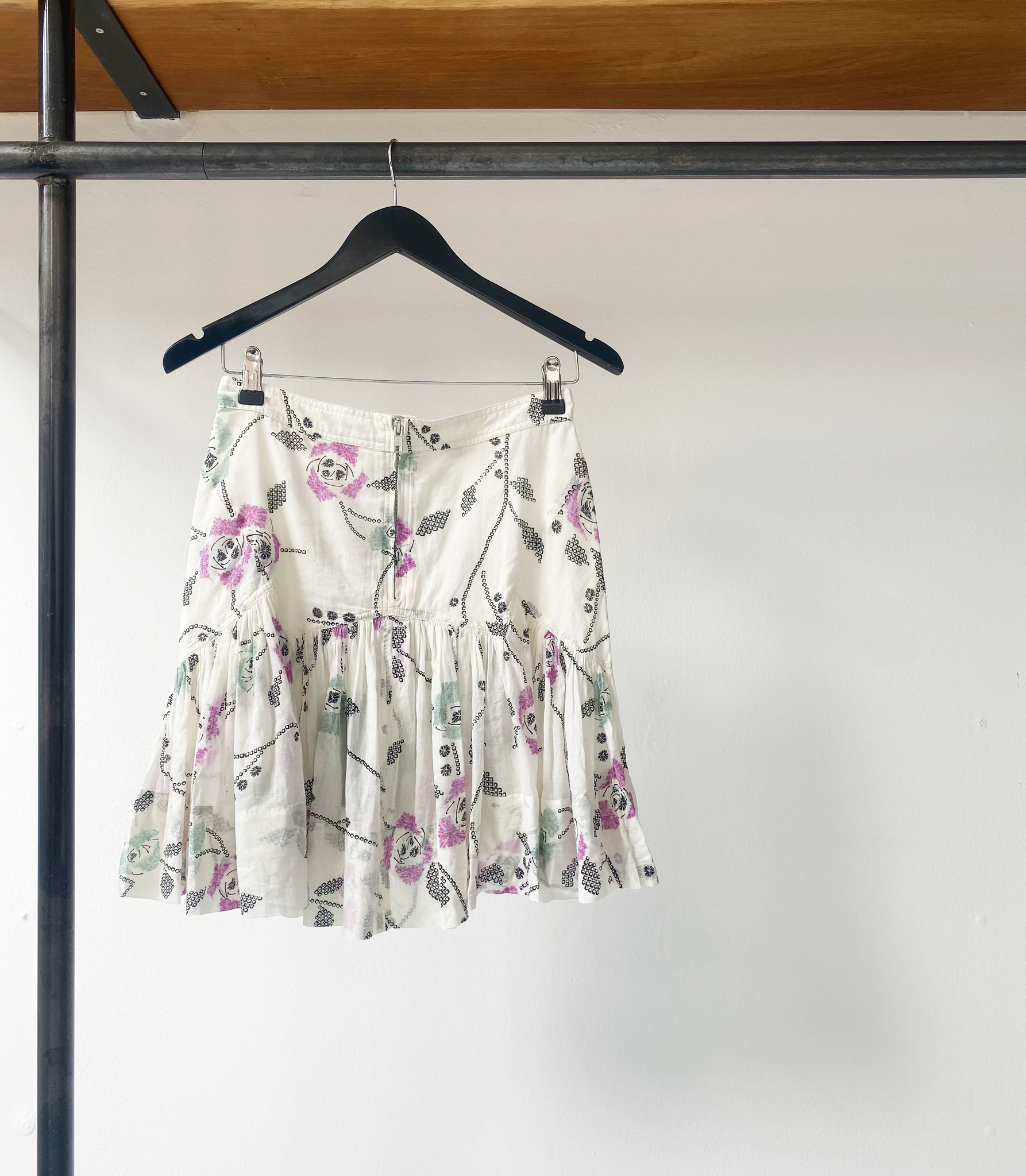 Isabel Marant Étoile pattern pleated skirt size 38