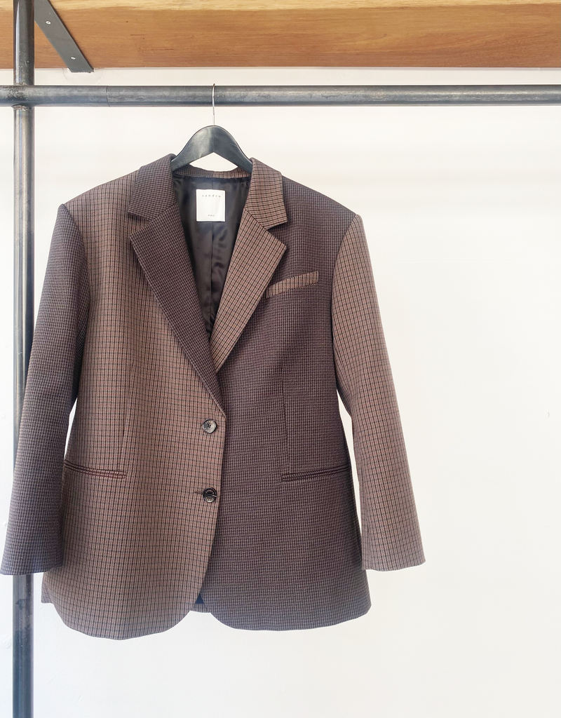 Sandro checkered men blazer size 40