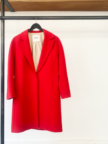 ba&sh rouge wool blend coat size 1