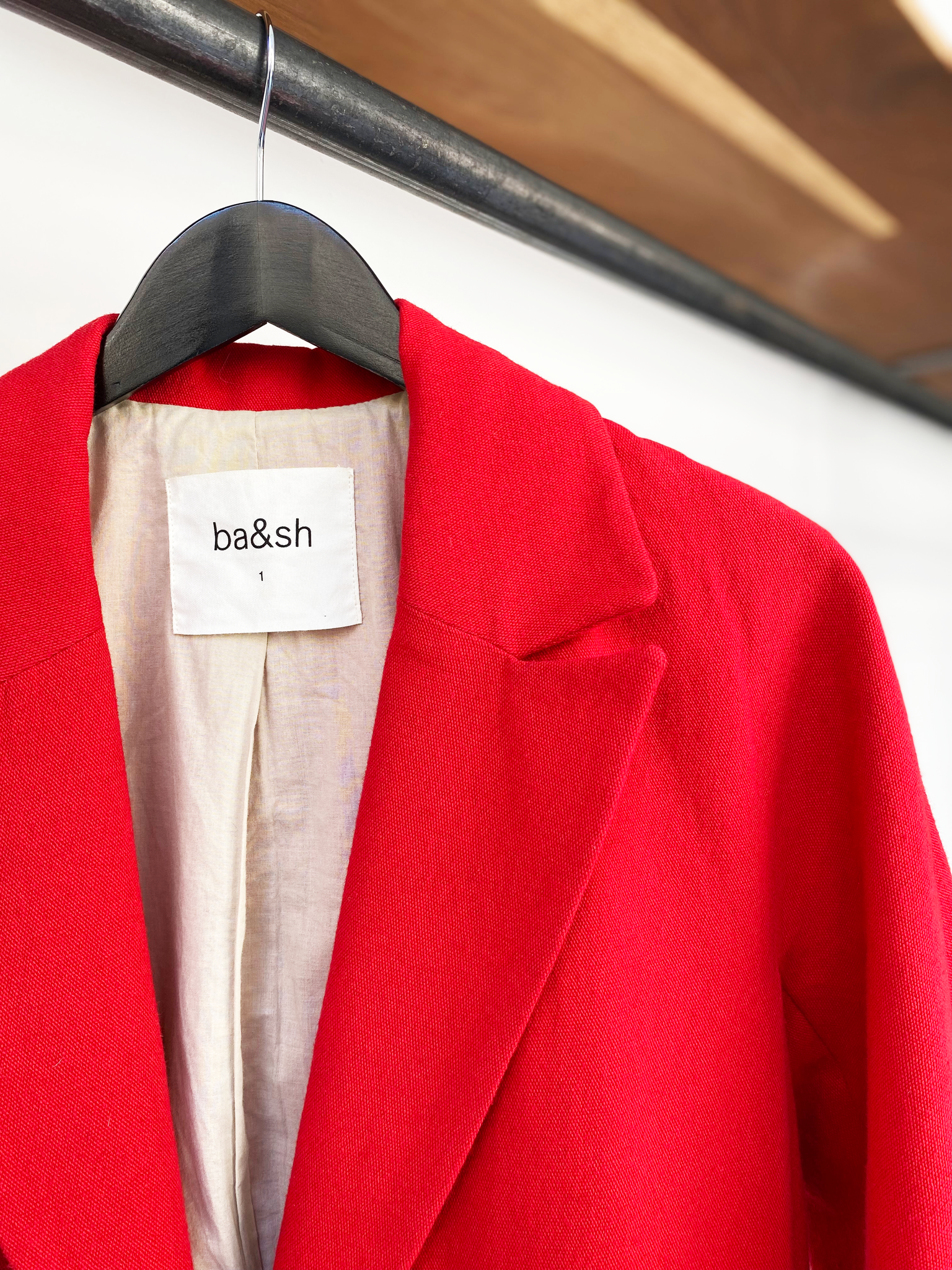 ba&sh rouge wool blend coat size 1