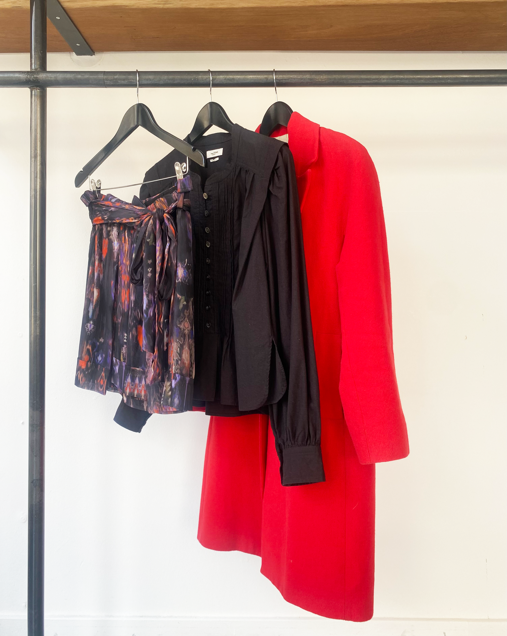 ba&sh rouge wool blend coat size 1