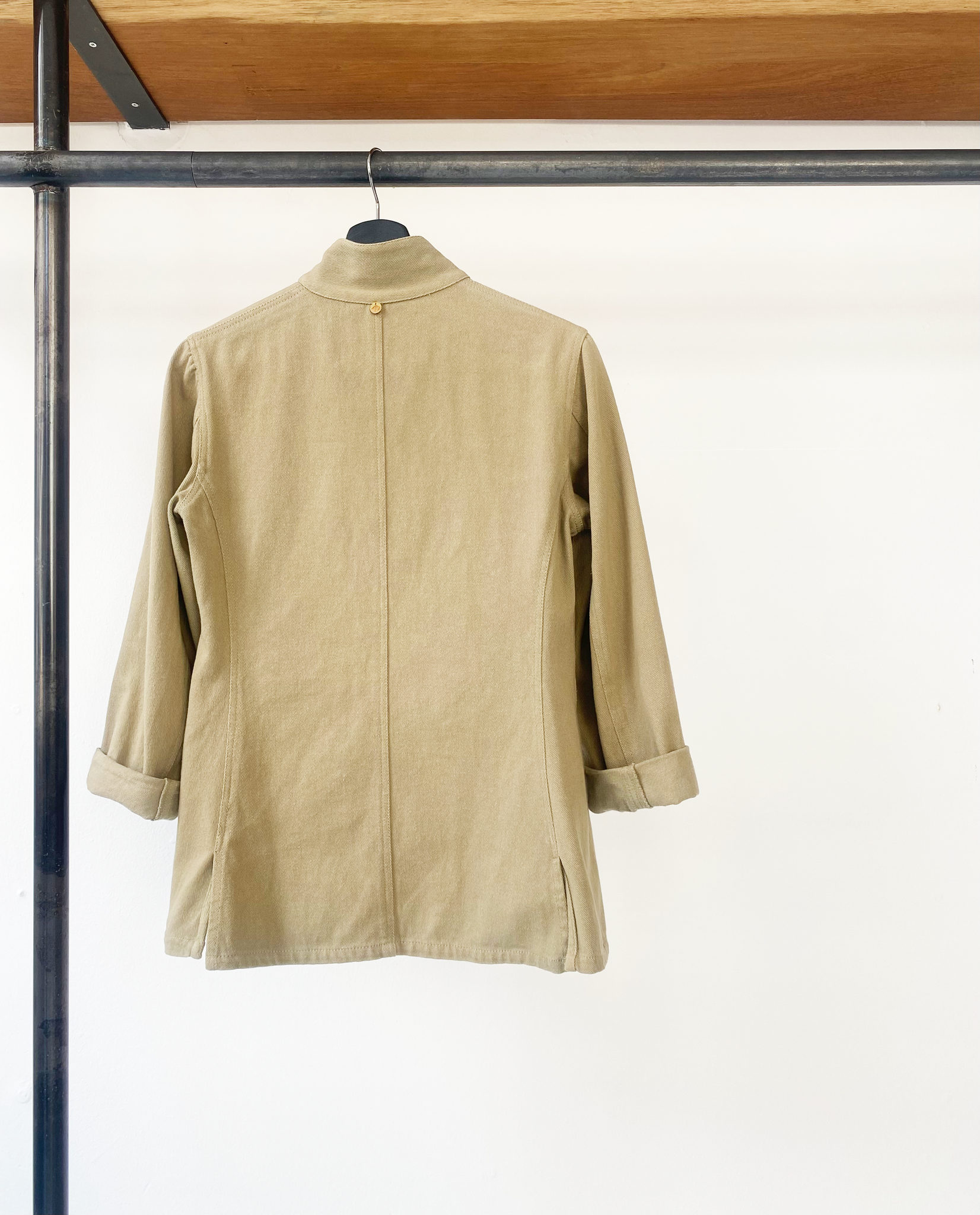 Antik Batik khaki cotton jacket size XS