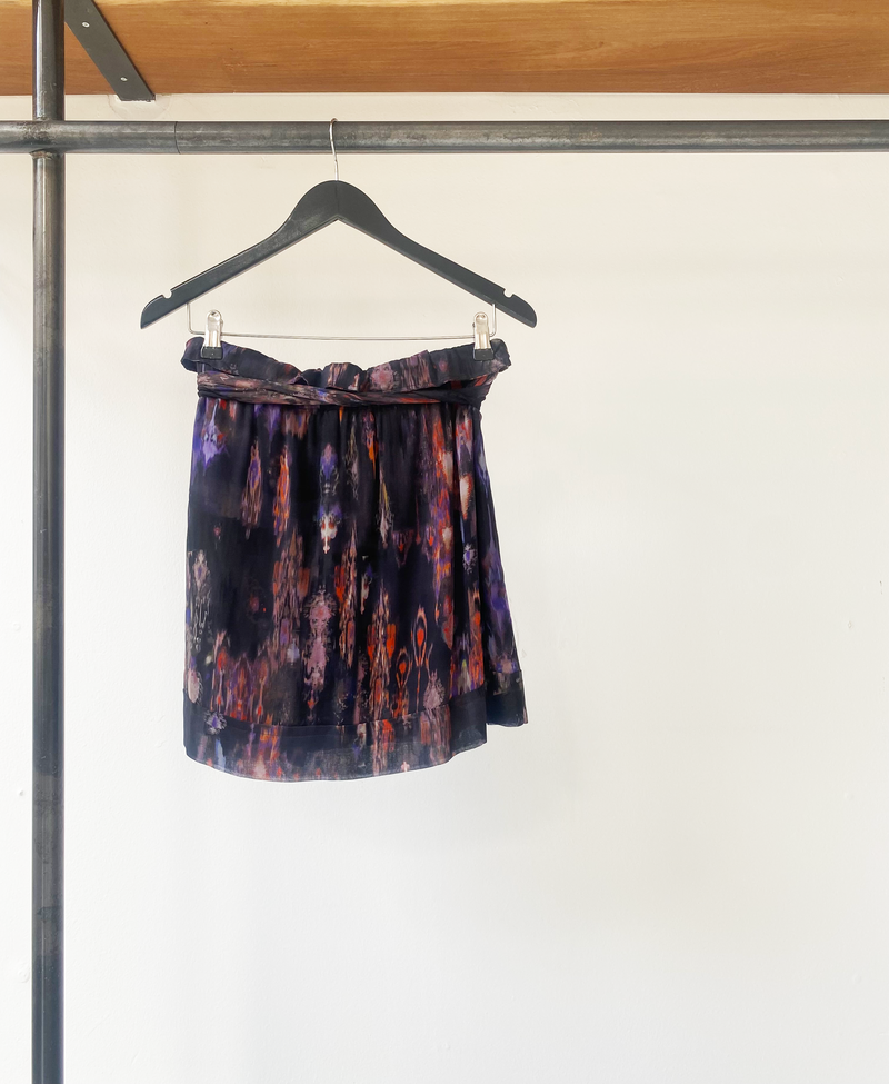 IRO abstract printed skirt size 40