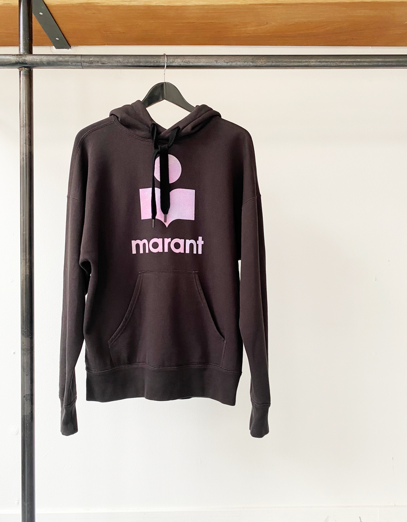 Isabel Marant Étoile flock logo hoodie size 34