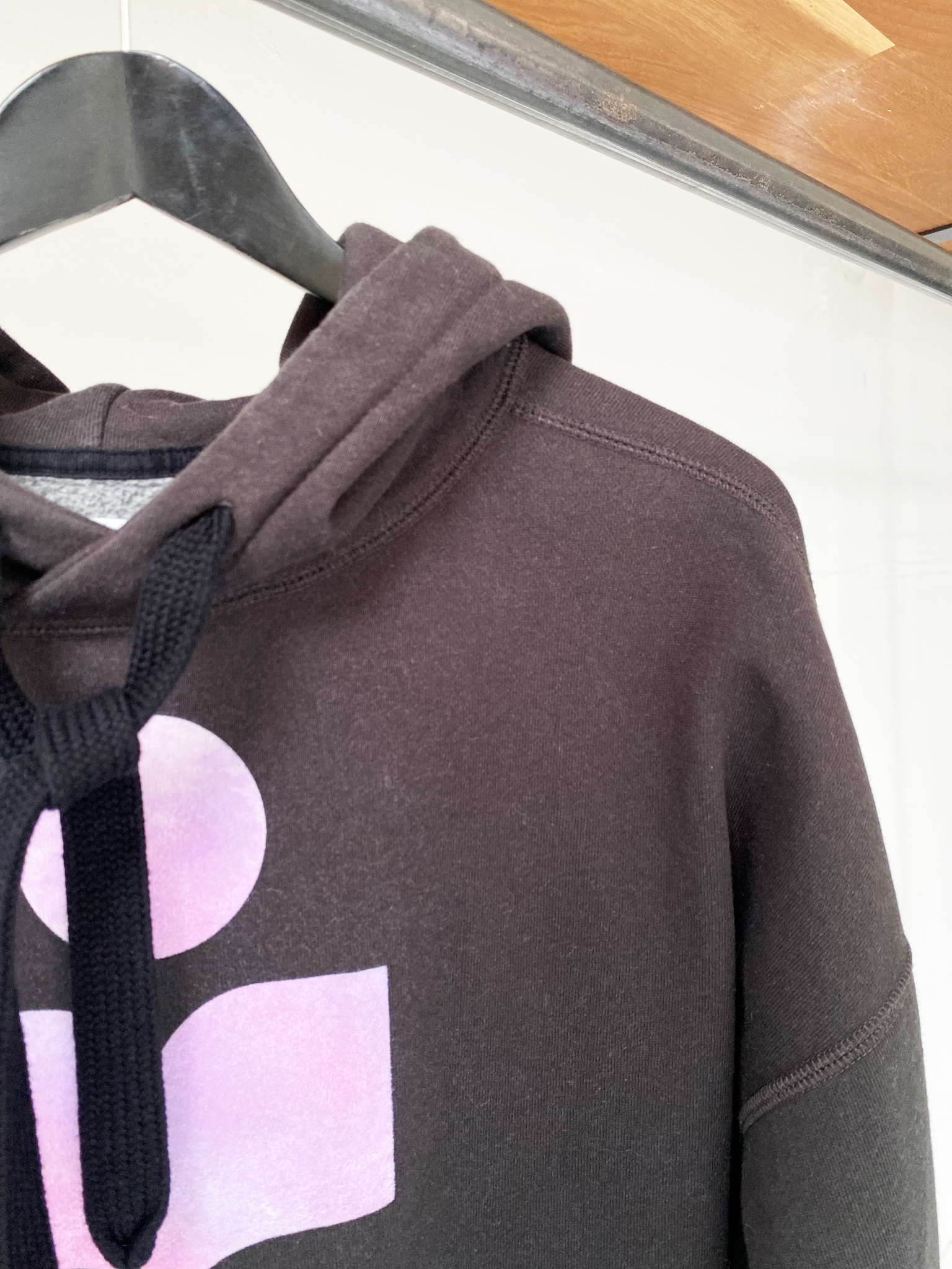 Isabel Marant Étoile flock logo hoodie size 34