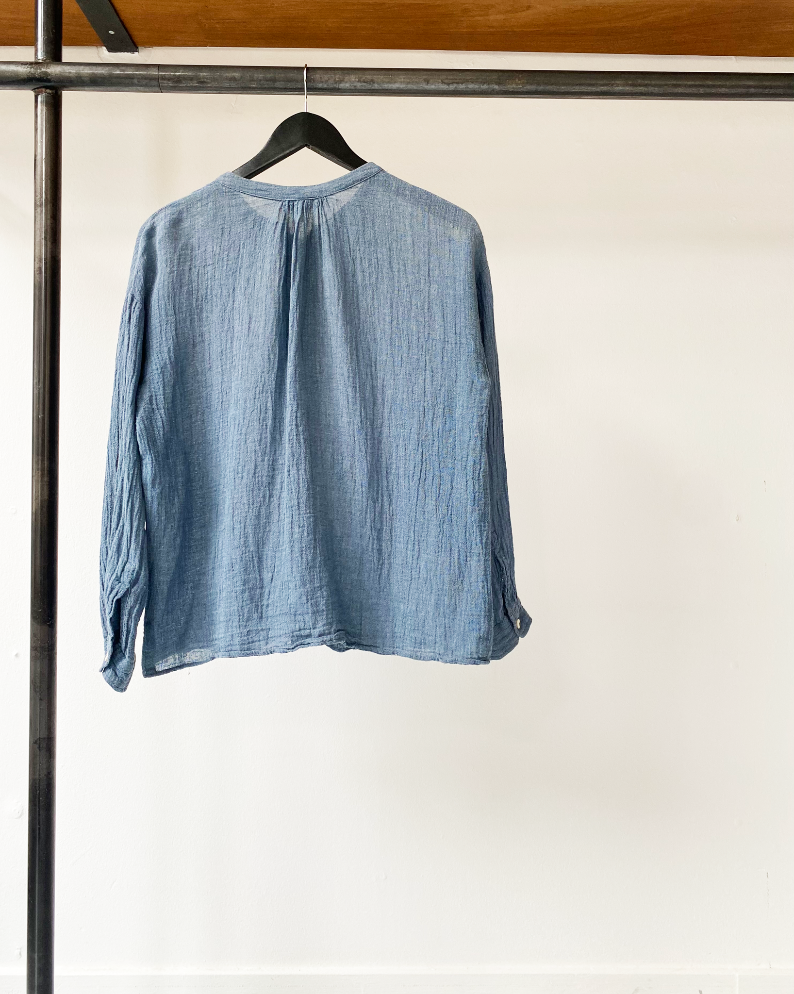 Masscob denim blue blouse size unknown