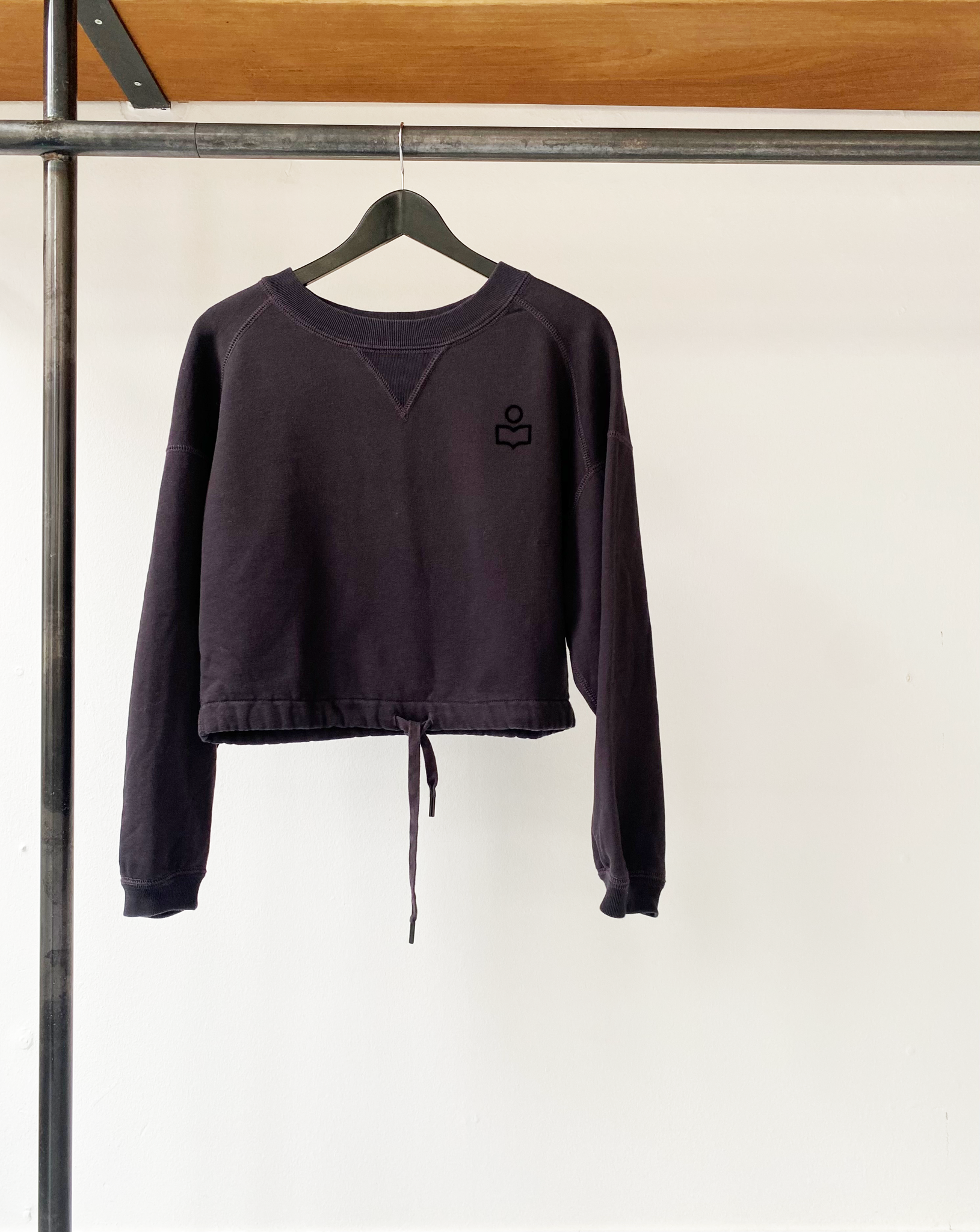 Isabel Marant Étoile cropped logo sweater size 34