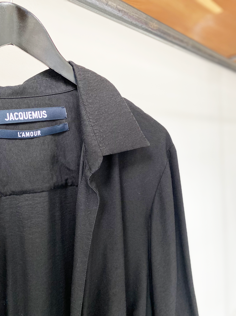 Jacquemus knotted twill shirt size 42