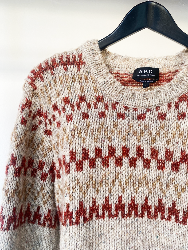 A.P.C. chunky knit sweater size L