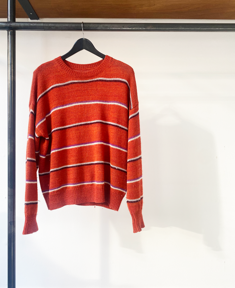 Isabel Marant Étoile orange striped knit sweater size 38
