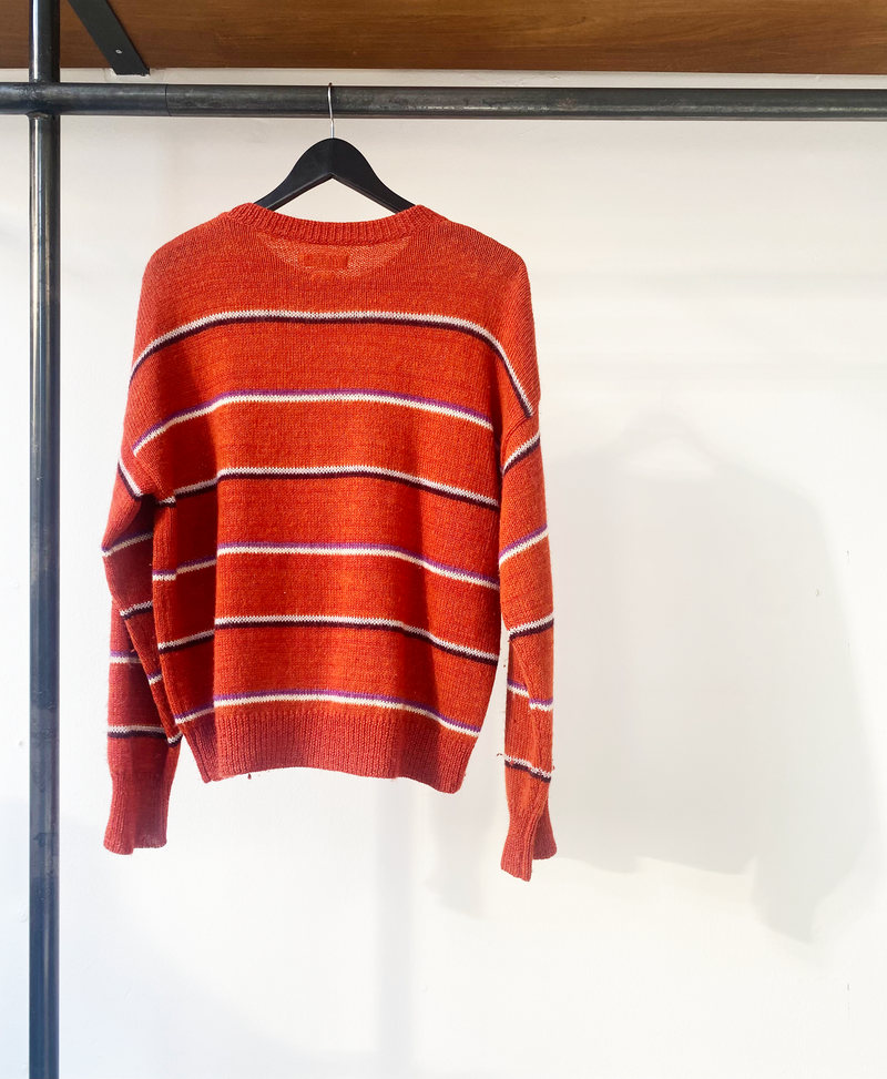 Isabel Marant Étoile orange striped knit sweater size 38